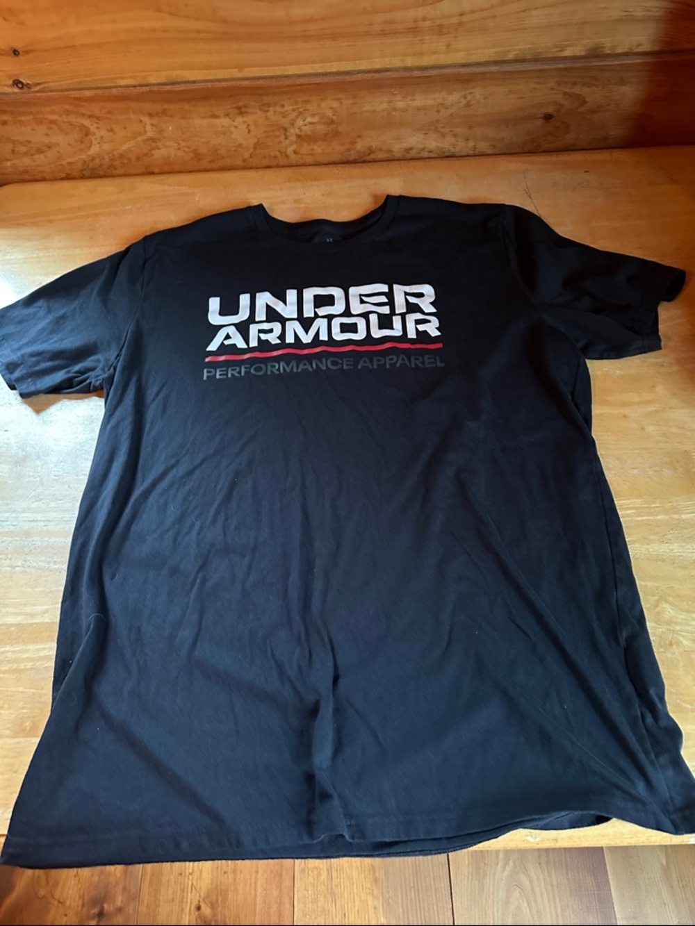 Under Armour Black Short Sleeve Performance T‑Shirt with White Logo